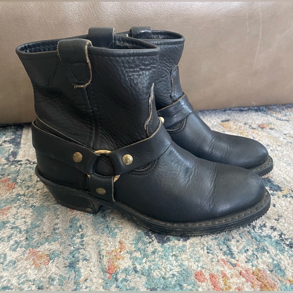 Double H Harness boot - black leather - bootie